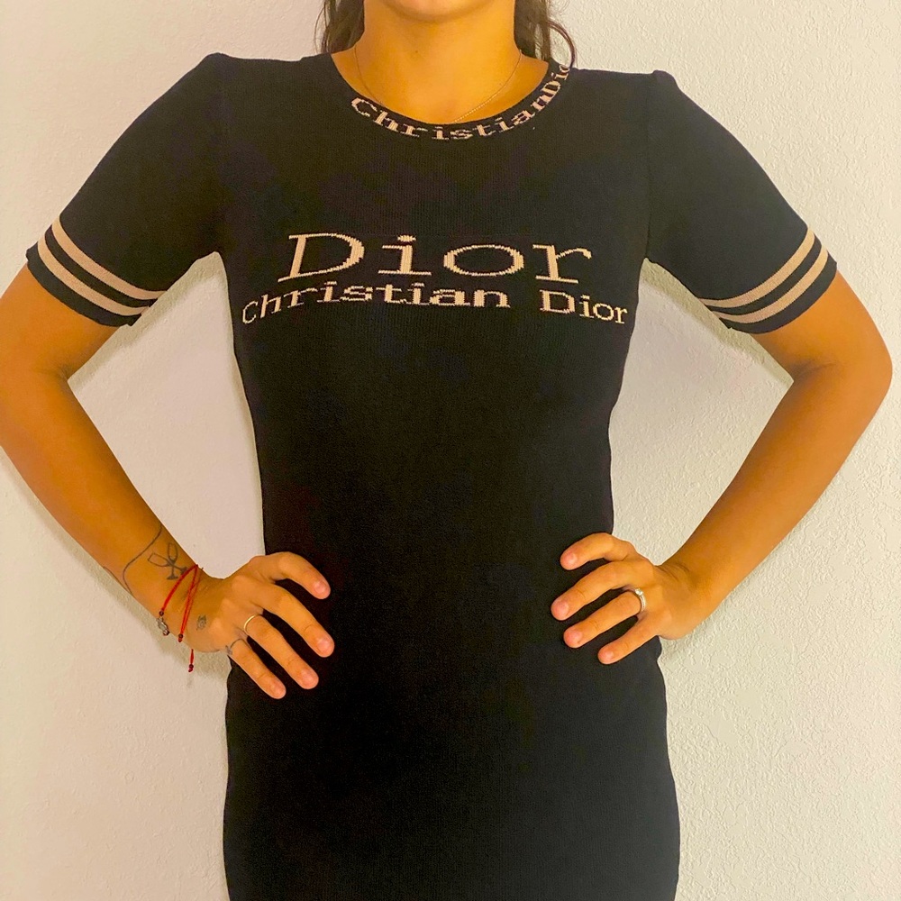 Black midi dress